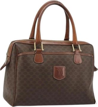 Celine Pre-owned Handbags, female, Brown, Size: ONE SIZE Pre-owned Vintage Boston Bag