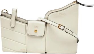 Fendi Pre-owned Cross Body Bags, female, White, Size: ONE SIZE Pre-owned Leather fendi-bags
