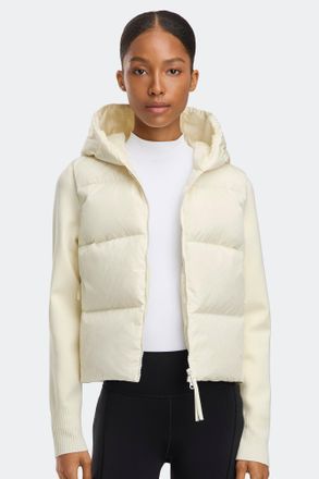 Canada Goose HyBridge Wide Quilt Knit Hoodie Tonal Disc