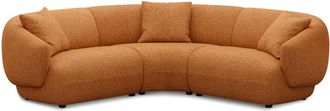 Castlery Auburn Sectional Sofa Customized, Performance Boucle Rust, Spill Resistant, Modular for Sofas, Castlery Brand