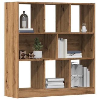 Berkfield Home Book Cabinet Artisan Oak 97.5x29.5x100 cm Engineered Wood in Brown