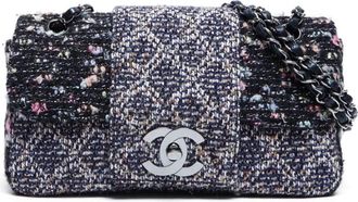 Chanel 2004-2005 Tweed shoulder bag - women - other fibers - One Size - Blue
