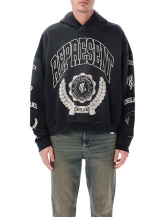 Represent Legacy Crest Graphic Cotton Hoodie