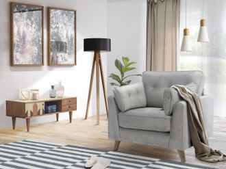 HOME AFFAIRE Sessel »Copenhagen« feiner Keder, Kopfheftung im Rücken und Armlehnkissen