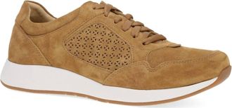 Dansko Womens Catie Suede Sneakers In Tan Suede