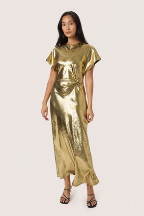 Soaked In Luxury Jurk SLMirmir Jurk Feminine gold