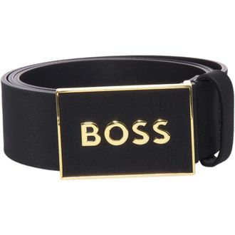 HUGO BOSS Belts, male, Black, 80 CM, Icon S1 Belt
