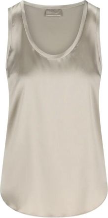 Brunello Cucinelli scoop-neck tank top - Neutrals