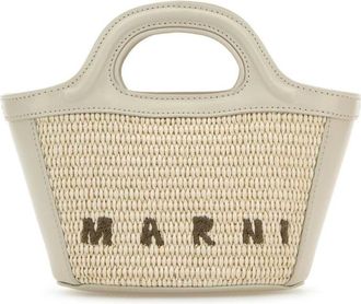 Marni White/Beige Tropicalia tote bag