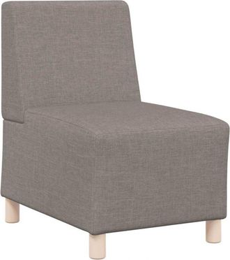 vidaXL Sillón sin brazos Sofá Tela Gris Topo 55 cm Vidaxl