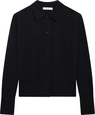 Max Mara Medeola Cardigan - Dames - Vesten - Blauw - L - Wol - Truien & Vesten