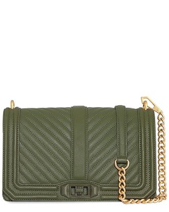 Rebecca Minkoff Chevron Quilted Love Leather Crossbody
