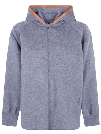 Semicouture Jacket Hooded Double Wool Hooded Bomber