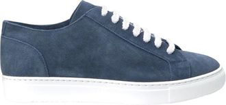 Doucal's Schoenen, Heren, Blauw, 41 EU, Su&egrave;de, Eric Sneaker Suede Wash