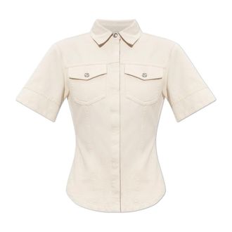 Sportmax Sportmax, Shirts, female, Beige, Size: XS Ontano Shirt