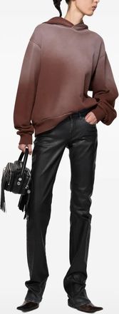 Acne Studios Hoodie met grafische print - Bruin