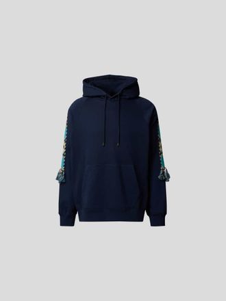Etro Etro Hoodie mit Zierbesatz in Blau, Gr&ouml;&szlig;e M