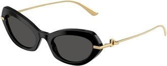 Dolce & Gabbana Authentieke stijlvolle zonnebril van premium kwaliteit - unisex - Zonnebrillen - Zwart - 52 MM - Accessoires