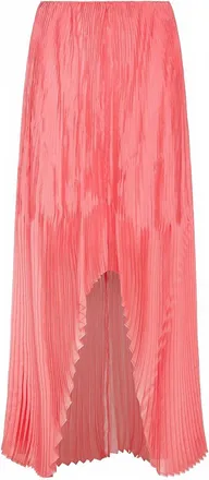 Forte_Forte Womens Organza Plisse Skirt In Peonia