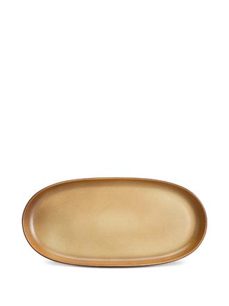 L'OBJET small Terra oval plate (23cm x 15cm) - unisex - Porcelain - One Size - Brown