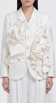 Comme Des Gar&ccedil;ons Blazer corto monopetto con rever e ricami