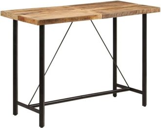 vidaXL Bar Table 150x70x107 cm Solid Wood Mango and Iron vidaXL