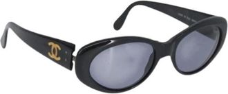 Chanel Pre-owned Accessories, female, Black, Size: ONE SIZE Pre-owned Vintage Sunglasses