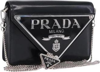 Prada Pre-owned Vintage Schoudertas - Dames - Vintage Schoudertas - Zwart - ONE Size - Leer - Vintage