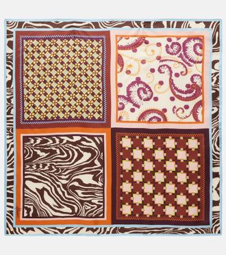 Alemais Al&eacute;mais Sciarpa Wilson in twill di seta con stampa