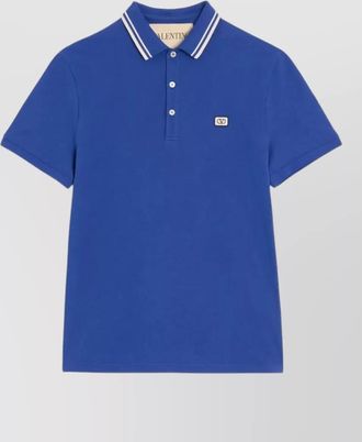 Valentino Garavani cotton piqu&eacute; polo shirt