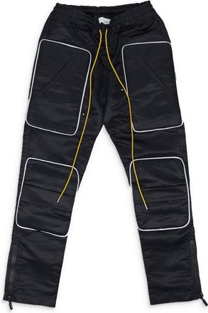 Rhude Black Racer Moto Pants