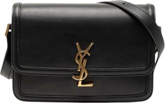 Saint Laurent Pre-owned Cross Body Bags, female, Black, Size: ONE SIZE Pre-owned The Solferino