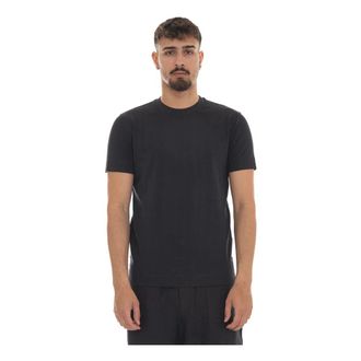 Emporio Armani T-shirt met ronde hals - Heren - T-shirts - Blauw - S - Katoen - Tops
