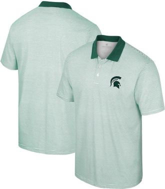 Colosseum Mens Colosseum White Michigan State Spartans Print Stripe Polo at Nordstrom, Size Xxx-Large