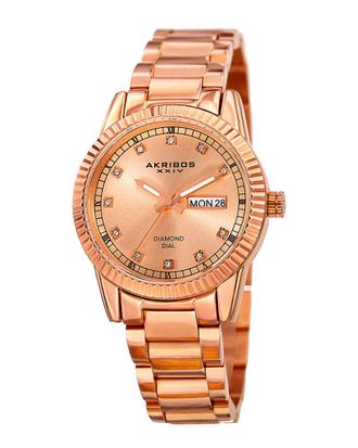 Akribos XXIV Akribos Xxiv Womens Diamond Watch