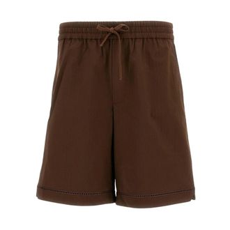 Dr&ocirc;le de Monsieur Casual Shorts, male, Brown, Size: S Cotton-Blend Shorts