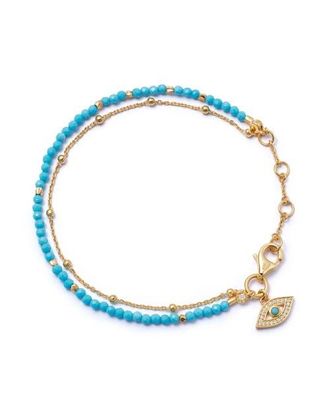 Astley Clarke Gold Fine Biography Turquoise Evil Eye Bracelet at Nordstrom
