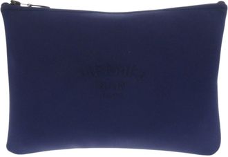 Hermès Blue Marine Nylon Elastane Pouch (Pre-Owned)