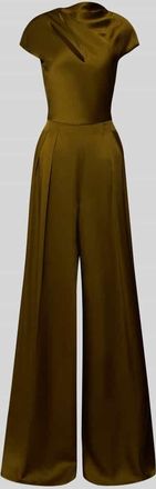 Max Mara Regular Fit Jumpsuit mit G&uuml;rtel in Khaki, Gr&ouml;&szlig;e 34