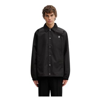 Daily Paper Clothing Alias Dias Coach Jacket - Heren - Zomerjassen - Zwart - XL - Polyester - Jassen