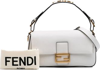 Fendi Hobo Bags - 2010-2025 Leather Convertible Baguette Satchel - Gr. unisize - in Weiß - für Damen