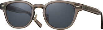 Eyevan 7285 Webb-FP SMK Mens Sunglasses Brown Size 49