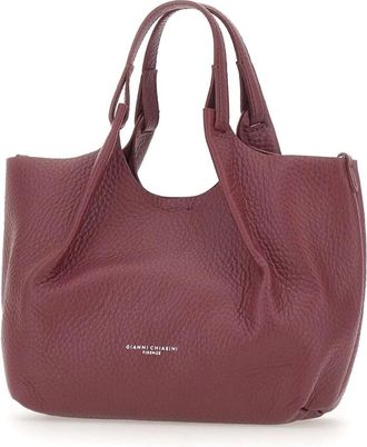Gianni Chiarini Dua Tote Bag - Dames - Shoppers - Rood - ONE Size - Leer - Tassen
