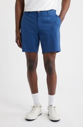Johnnie-O Jupiters Stretch Cotton Blend Chino Shorts in Lake at Nordstrom, Size 32