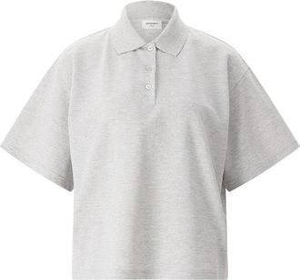 Saint Laurent Polo Shirts, female, Gray, Size: XS Polo Shirt