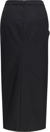 Givenchy Double-Faced Wool and Mohair Skirt - Black