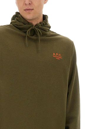 A.P.C. Organic Cotton Hoodie - Green