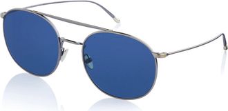 Armani Zonnebril met ronde glazen - Dames - Accessoires - Grijs - Maat: ONE Size