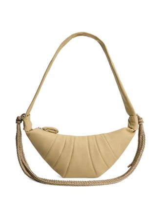 Christophe Lemaire medium Croissant leather shoulder bag - Neutrals