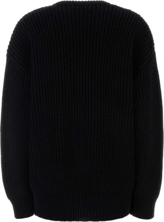 Marine Serre Womens Cardigan Black Cotton
